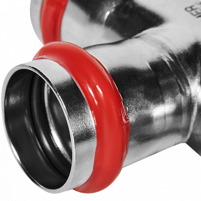 ROMMER RSS-0014-352835 Тройник переходной, 35х28х35, из нержавеющей стали прессовой