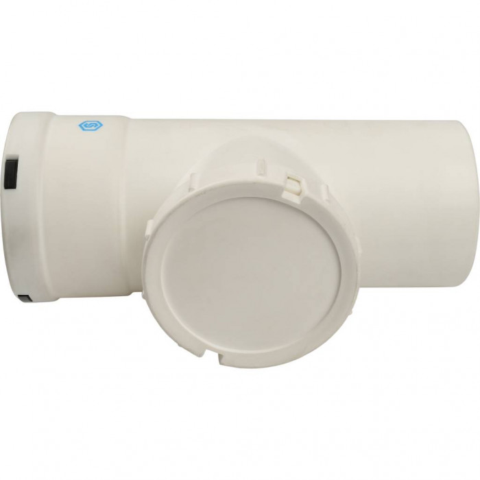 STOUT   Элемент дымохода конденсац. визуальн инспекция T образн DN80 п/м PP-FE