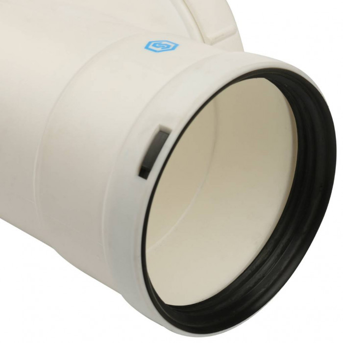 STOUT   Элемент дымохода конденсац. визуальн инспекция T образн DN80 п/м PP-FE