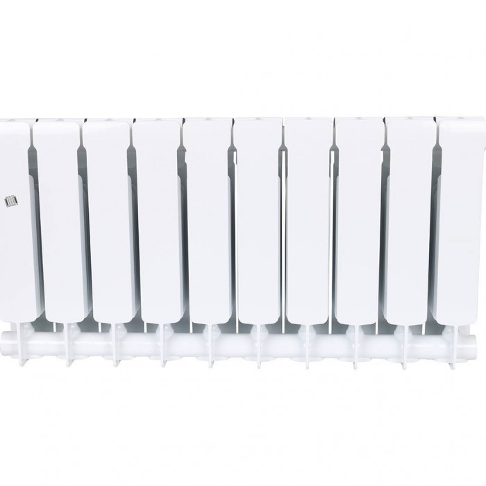Биметаллический радиатор RIFAR BASE 350, 10 секций, боковое подключение, белый
