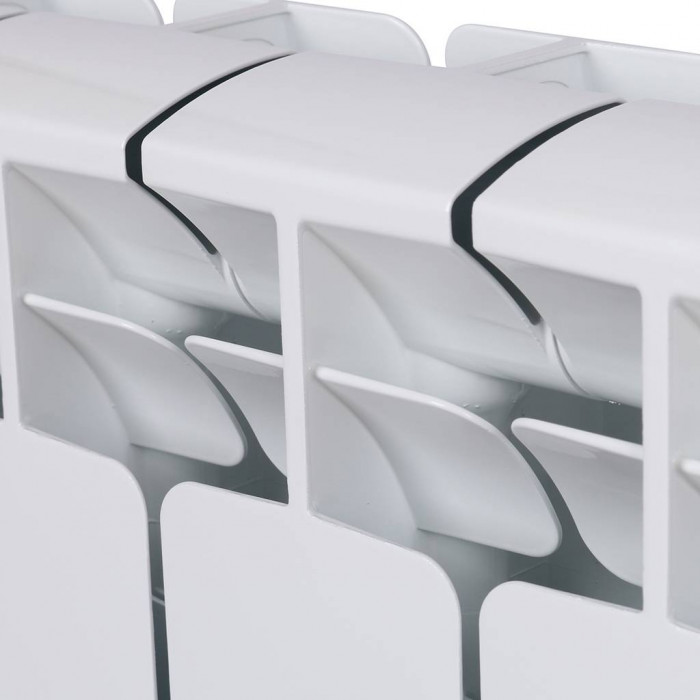 Биметаллический радиатор RIFAR BASE 350, 10 секций, боковое подключение, белый