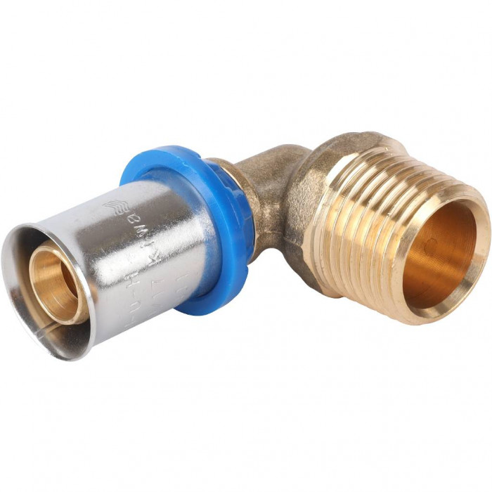 APE Угольник-переходник с наружной резьбой 1/2 х16 для металлопластиковых труб прессовой