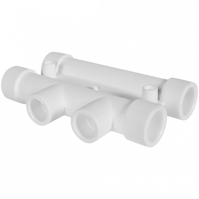 Распределительный блок Pro Aqua d= 25-20 PP-R для систем отопления Белый