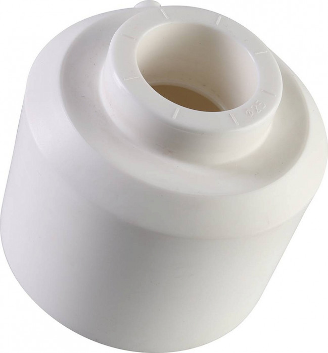 Муфта переходная внутр./наруж. Политэк 63х25 для полипропиленовых труб под сварку (цвет белый)