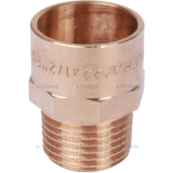 Sanha 4243g переход ВП-НР, бронза22x1/2, для медных труб под пайку