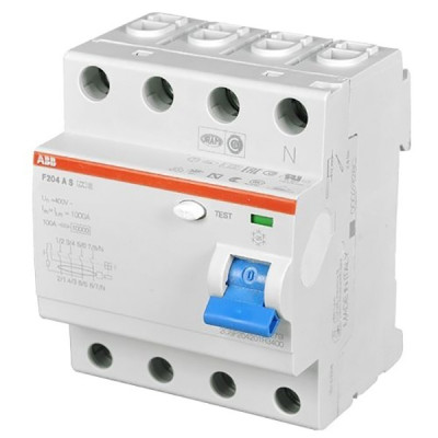 УЗО ABB F204 (2CSF204001R1400) 40А 30 мА 4P тип АС 10 кА