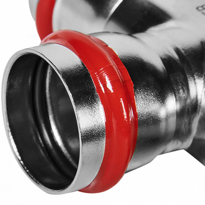 ROMMER RSS-0014-423542 Тройник переходной, 42х35х42, из нержавеющей стали прессовой