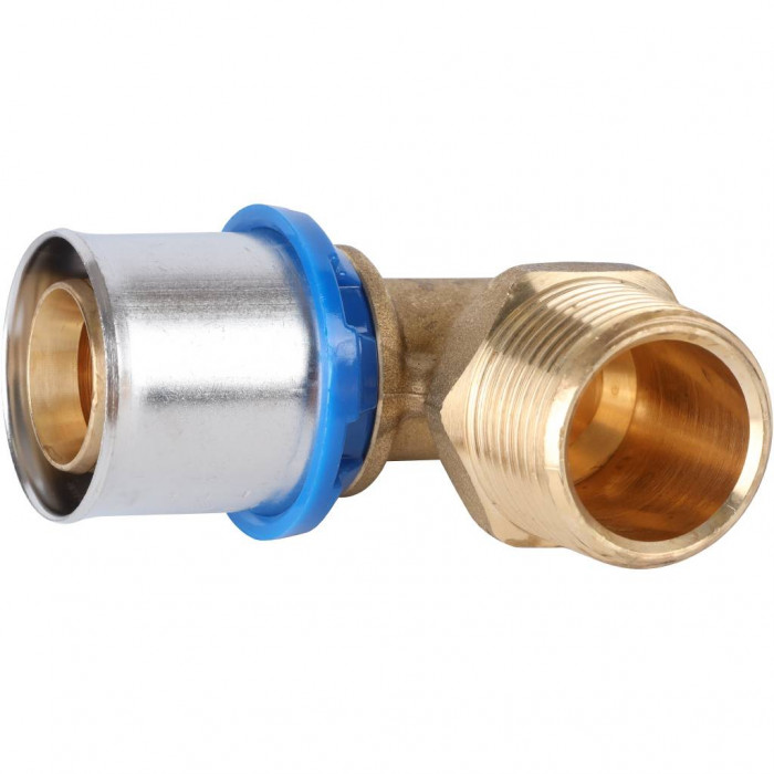 APE Угольник-переходник с наружной резьбой 3/4 х26 для металлопластиковых труб прессовой