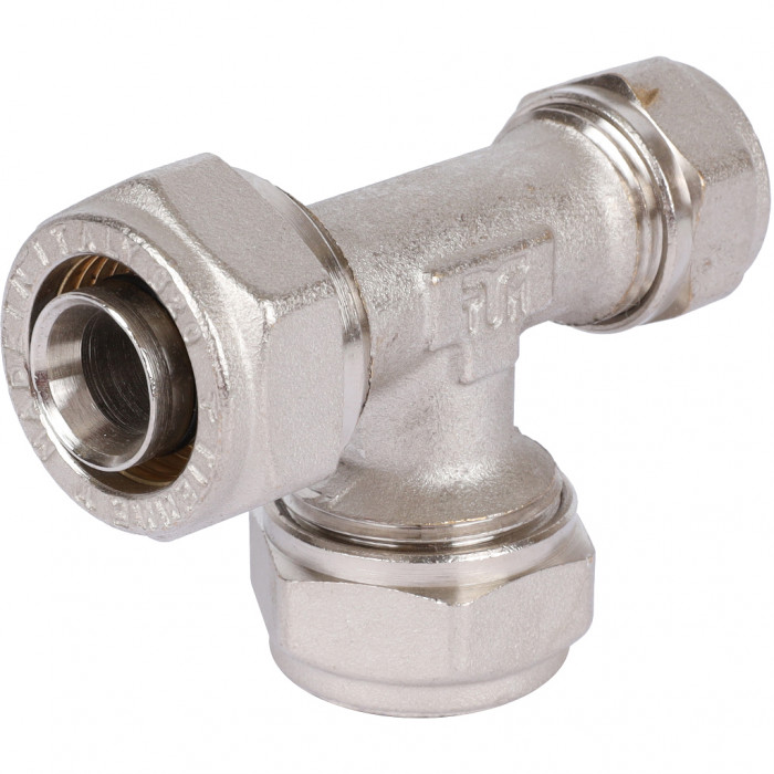 Тройник переходной TIEMME (20.2х20.2х16.2) для металлопластиковых труб винтовой