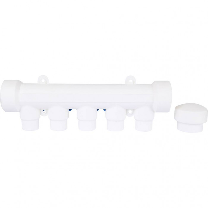 Kalde Коллектор с воздухоотводчиком и запорными кранами (5 выходов) 3272-mnb-400520