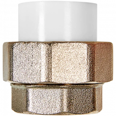 Муфта комбинированная Pro Aqua d=20-3/4 PP-R разъемная (американка) ВР Белая