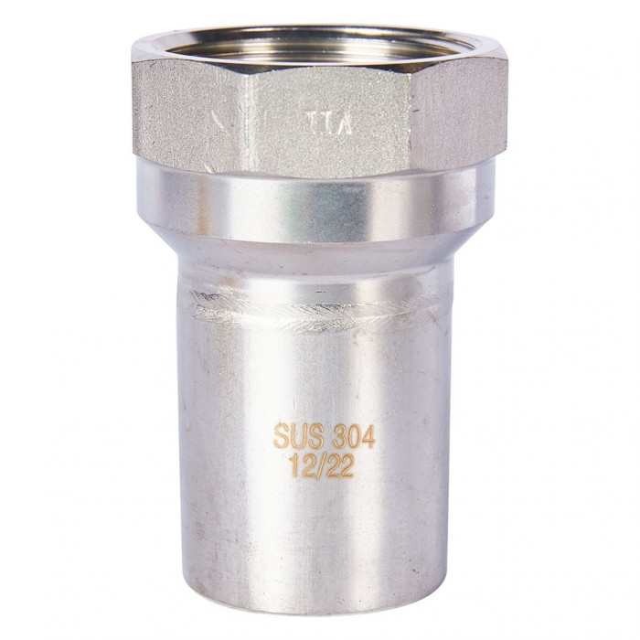 ROMMER RSS-0023-042112 Вставка переходная НПр-ВР, 42х1 1/2, из нержавеющей стали прессовой