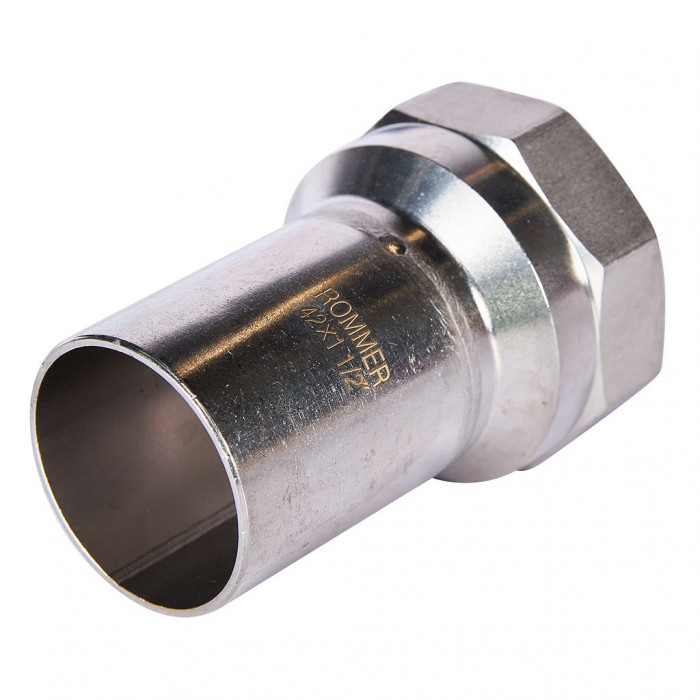 ROMMER RSS-0023-042112 Вставка переходная НПр-ВР, 42х1 1/2, из нержавеющей стали прессовой