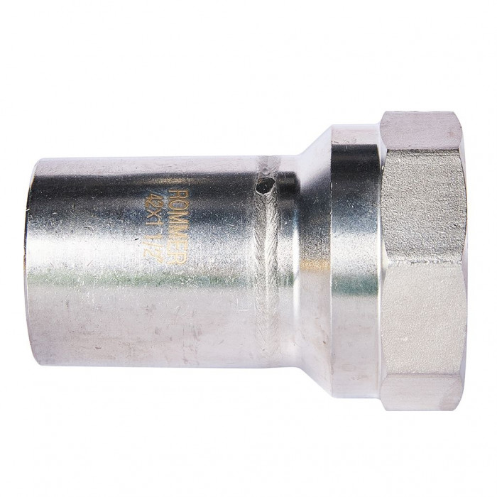 ROMMER RSS-0023-042112 Вставка переходная НПр-ВР, 42х1 1/2, из нержавеющей стали прессовой
