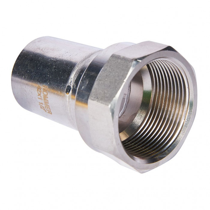 ROMMER RSS-0023-042112 Вставка переходная НПр-ВР, 42х1 1/2, из нержавеющей стали прессовой