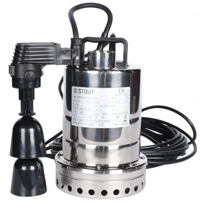 STOUT Насос дренажный с вертикальным поплавком