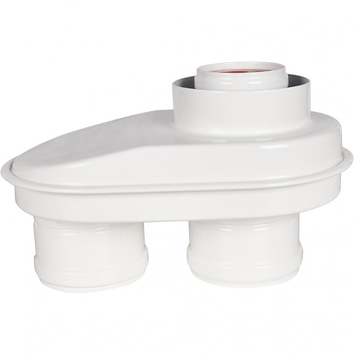 ROMMER RCA-8080-240002 Адаптер моноблочный для перехода на двухтрубную систему 80/80 (Ferroli, Bosch, Buderus, Navien S/C/E, Baxi ECO Nova/Classic,   Baltur, Fondital  ) в комплекте фланец и втулка D60 L-50