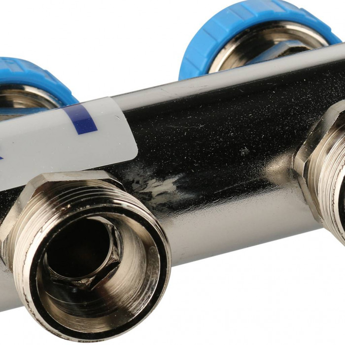 Распределительный коллектор REHAU HKV-D на 10 контуров нержавеющая сталь (12081011002)