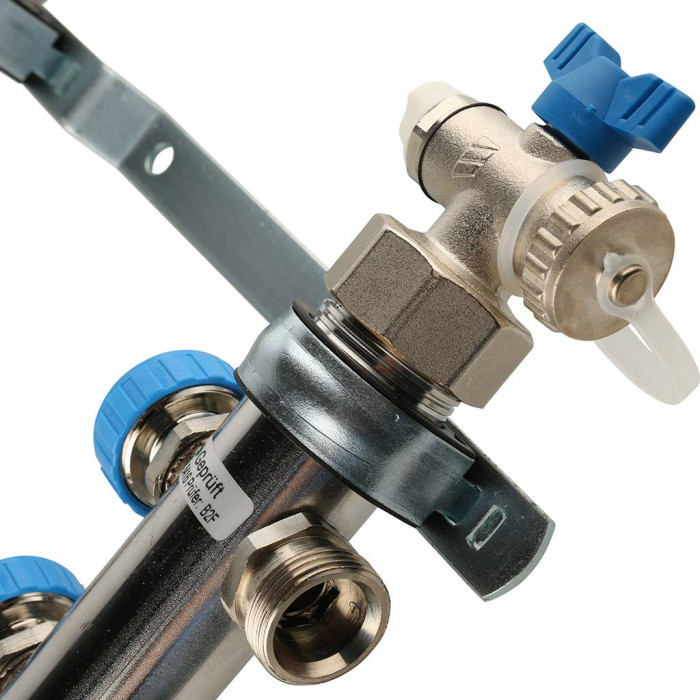 Распределительный коллектор REHAU HKV-D на 10 контуров нержавеющая сталь (12081011002)