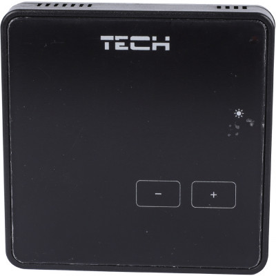 TECH Беспроводной комнатный терморегулятор черный