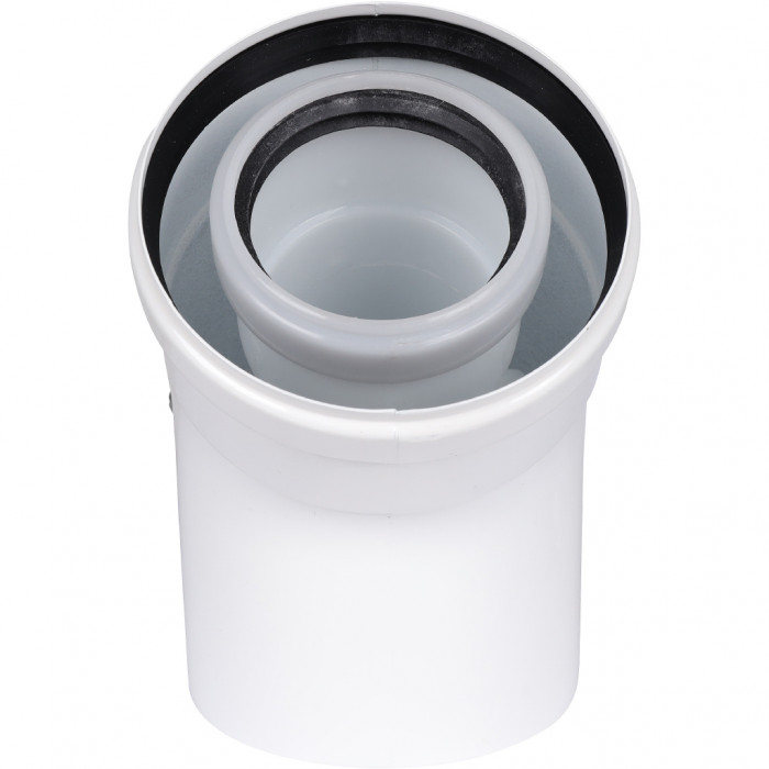 ROMMER RCA-8610-000045 Отвод конденсационный угол 45гр. O60/100