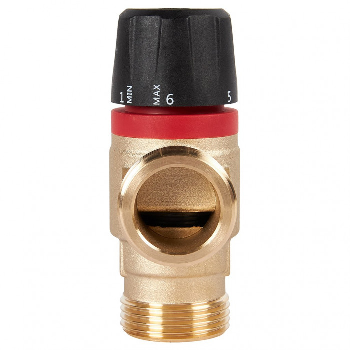ROMMER RVM-0131-164325 Термостатический смесительный клапан для систем отопления и ГВС 1 НР 20-43°С KV 1,6 (боковое смешивание)