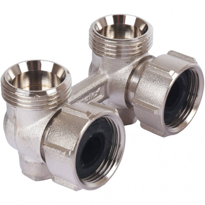 Узел подключения Meibes панельных радиаторов Тип E2/50 угловой, 3/4 BPx3/4 HP