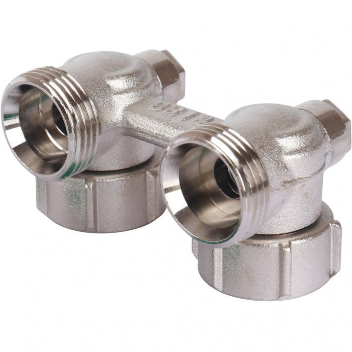 Узел подключения Meibes панельных радиаторов Тип E2/50 угловой, 3/4 BPx3/4 HP