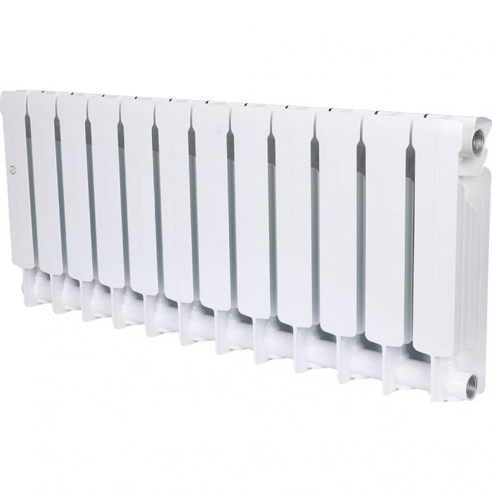 Биметаллический радиатор RIFAR BASE 350, 12 секций, боковое подключение, белый