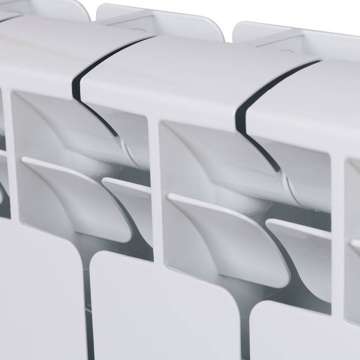 Биметаллический радиатор RIFAR BASE 350, 12 секций, боковое подключение, белый