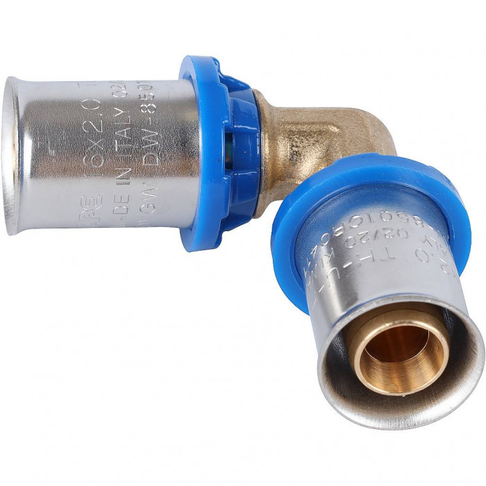 APE Угольник 90° 16х16 для металлопластиковых труб прессовой