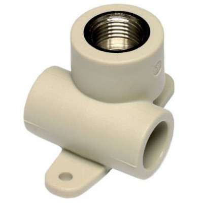 ППР тройник Ekoplastik с внутр. металл. резьбой и крепелением 25х1/2