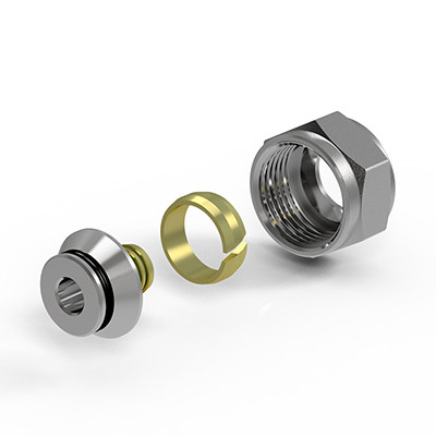Фитинг коллекторный Royal Thermo 16х2,0 мм "евроконус", 3/4" (RTE 09.01