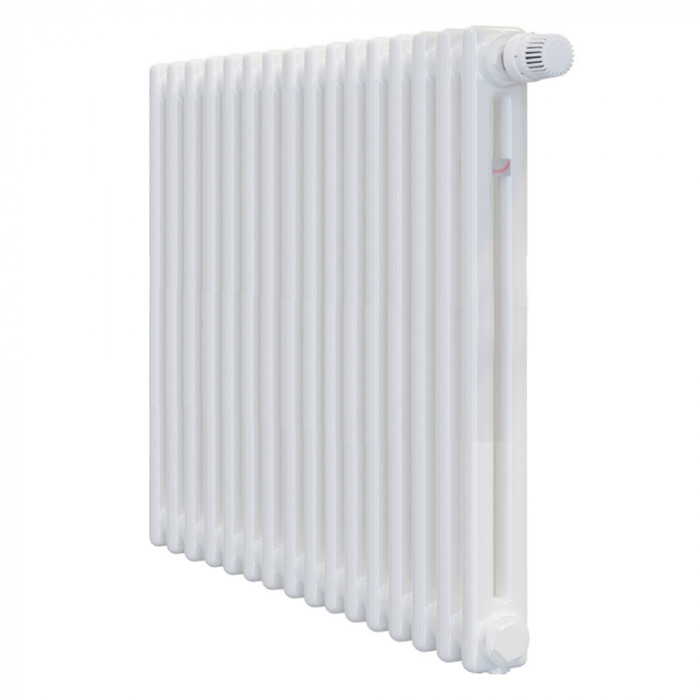 Стальной трубчатый радиатор Zehnder Charleston CH 2056-16 1270 3/4" Ral 9016, боковое подключение