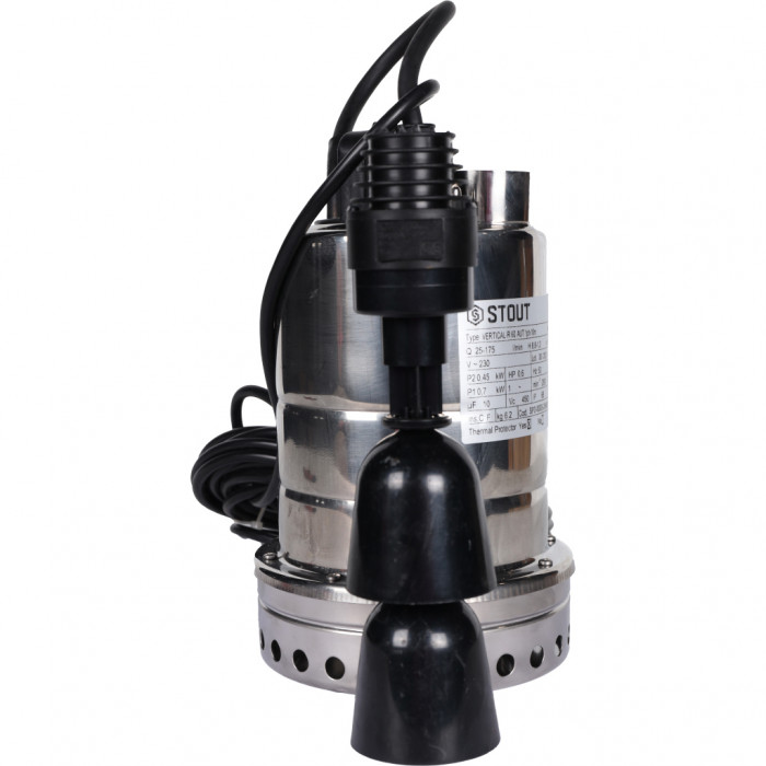 STOUT Насос дренажный с вертикальным поплавком