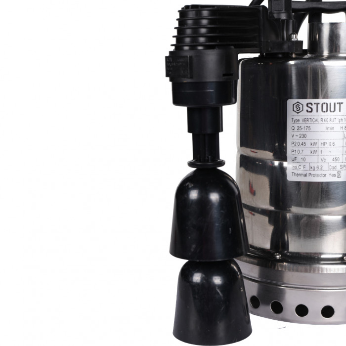 STOUT Насос дренажный с вертикальным поплавком