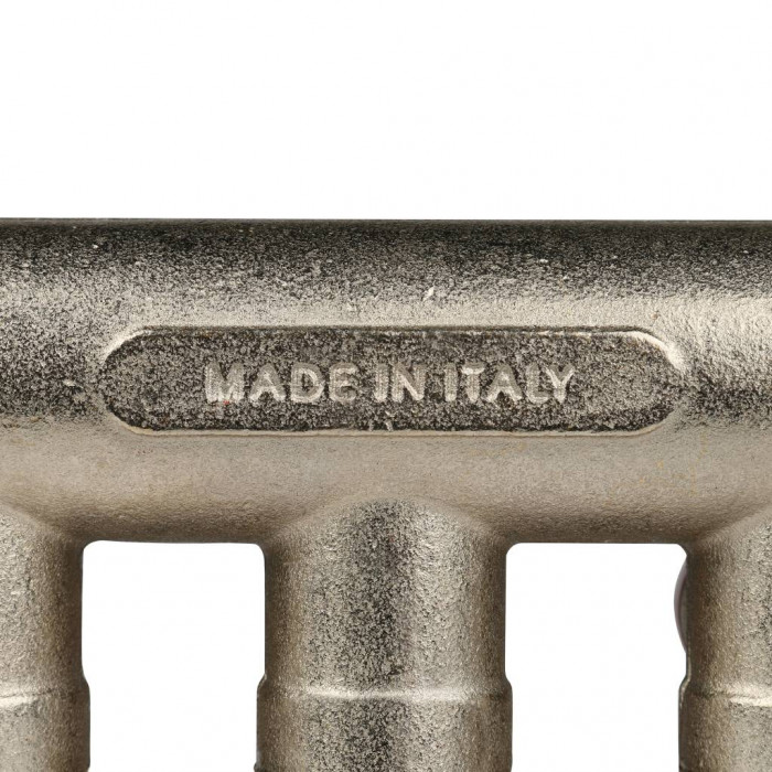 STOUT Коллектор с шаровыми кранами 3/4", 3 отвода 1/2" (красные ручки)