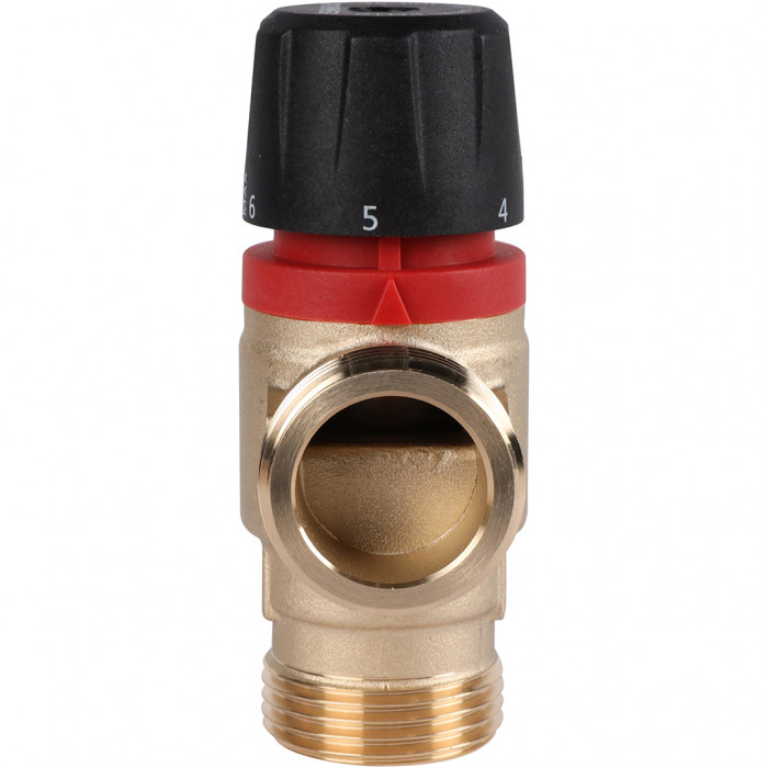 ROMMER RVM-0132-166025 Термостатический смесительный клапан для систем отопления и ГВС 1 НР 35-60°С KV 1,6 (боковое смешивание)