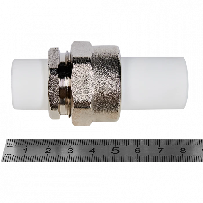 Соединение разъемное комбинированное Pro Aqua d=25-1 PP-R Белое