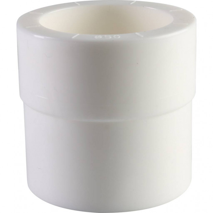 Муфта переходная внутр./наруж. Политэк 63х50 для полипропиленовых труб под сварку (цвет белый)