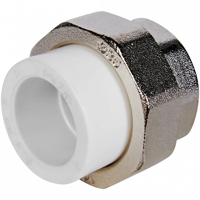 Муфта комбинированная Pro Aqua d=25-1 PP-R разъемная (американка) ВР Белая