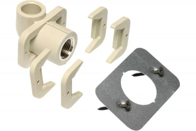 SNKS020SRCT (SNKS020SXX) Ekoplastik ППР колено с креплением для гипсокартона 20х1/2