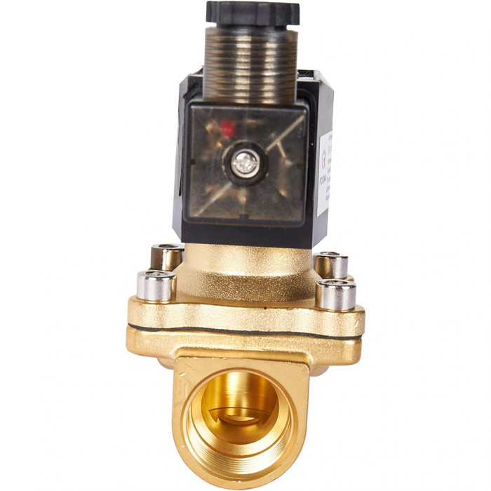 Клапан электромагнитный (соленоидный) двухходовой РОСМА 00000011326 СК-11-20 G3/4, НЗ, 220В, прямого действия, корпус - латунь, уплотнение - NBR