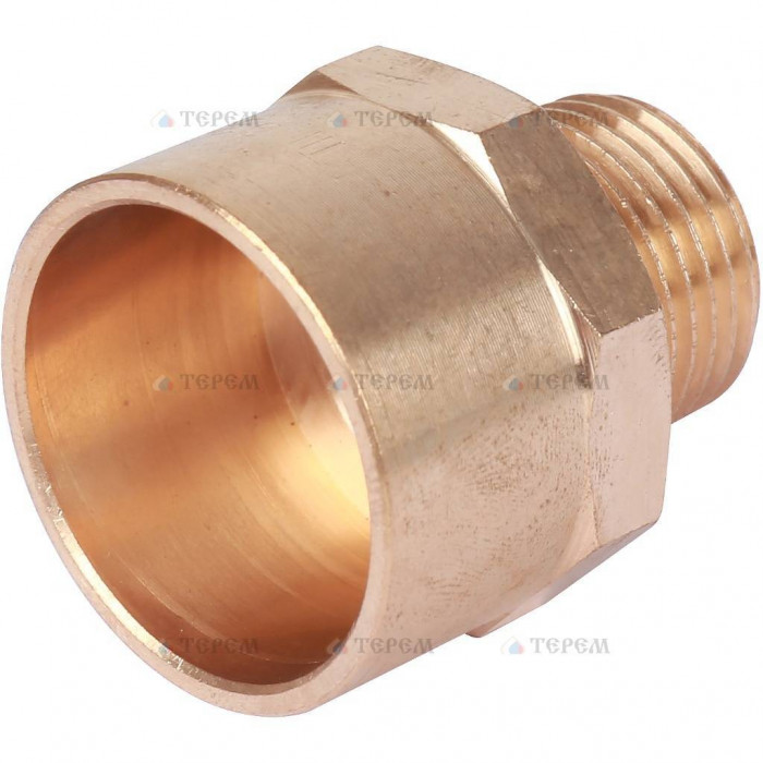 Sanha 4243g переход ВП-НР, бронза28x1/2, для медных труб под пайку