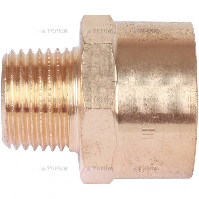 Sanha 4243g переход ВП-НР, бронза28x1/2, для медных труб под пайку