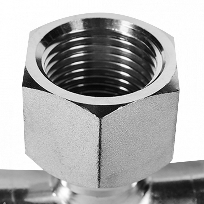 ROMMER RSS-0015-001512 ROMMER Тройник-переходник-ВР, 15х1/2, из нержавеющей стали прессовой