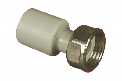 Муфта полипропиленовая с накидной гайкой ∅ 25-3/4" FV-Plast