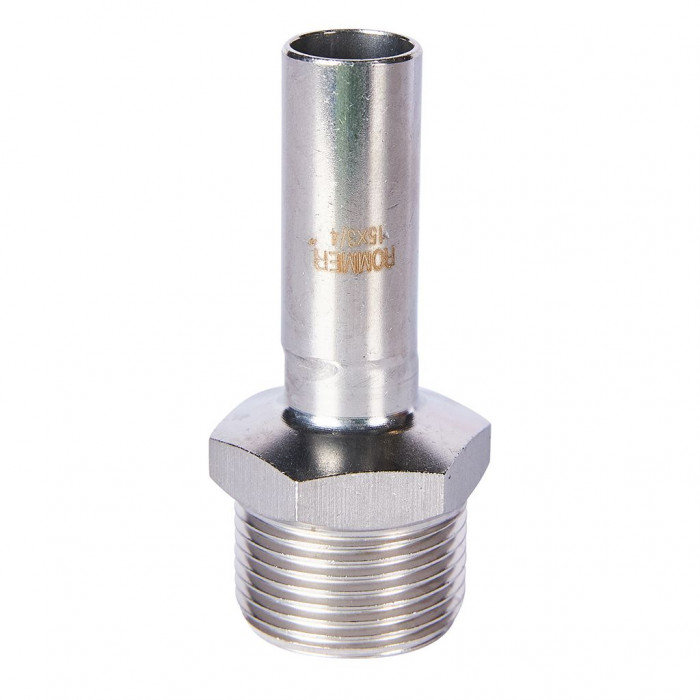 ROMMER RSS-0024-001534 Вставка переходная НПр-НР, 15х3/4, из нержавеющей стали прессовой