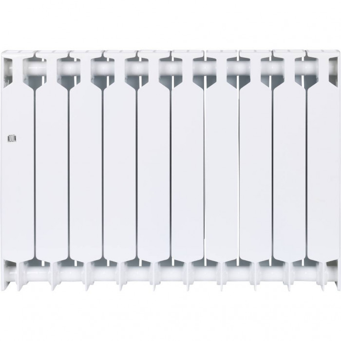 Биметаллический радиатор RIFAR SUPReMO 500, 10 секций, боковое подключение, белый