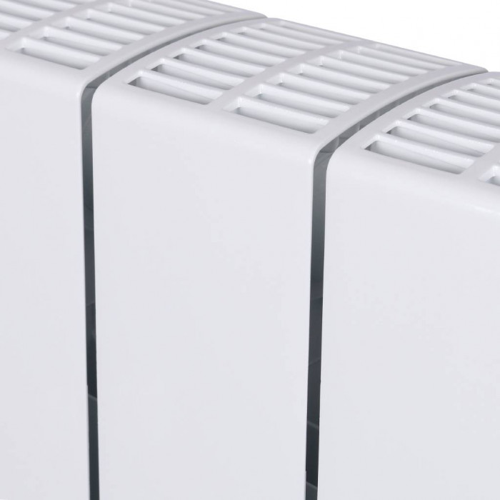 Биметаллический радиатор RIFAR SUPReMO 500, 10 секций, боковое подключение, белый